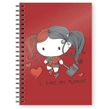 SD toys Cuaderno A5 Harley Quinn Chibi DC Comics, Adultos Unisex, Multicolor, 15x21