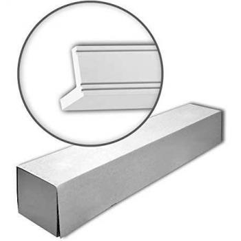 Caja de 9 Piezas de Cornisa Decorativa Profhome - 18 m, Blanco, Vorgrundiert, Ideal para Iluminación Indirecta