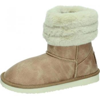 Botas-botines marca B&W para niña en color camel, modelo AVIATOR