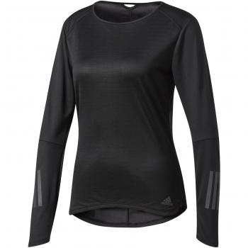 adidas Rs Ls Tee W Camiseta de Manga Larga, Mujer, Negro