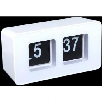 Anself Retro Auto Voltear Reloj clásico con estilo moderno reloj de pared Escritori