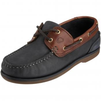 QUAYSIDE - Náuticos de cuero para hombre, Azul, 45