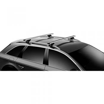 Pies Thule Fija Evo Railing 7104 - 4 unidades para barras de techo, diseño específico para vehículos con rieles elevados, fabricados en material resistente, fácil instalación y ajuste seguro