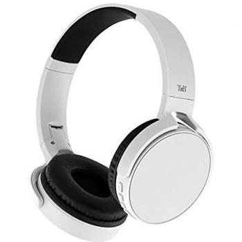 Auriculares inalámbricos Bluetooth 5.0 T'nB Single 2, color gris, con 8 horas de escucha, ajustables, puerto Jack, cómodos, micrófono y controles integrados, ideales para deportes y entrenamientos