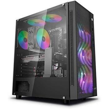Deepcool Matrexx 55 Mesh ADD-RGB 4F Mid-Tower Gaming Case (Black)