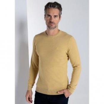 Bendorff Jersey Básico para Hombre con Cuello Caja Mostaza