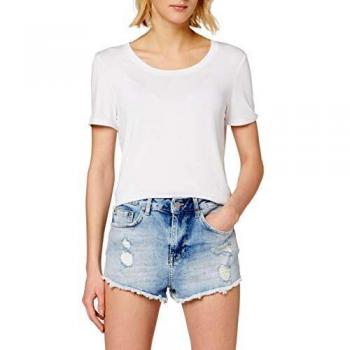 Superdry Cut Off Short Pantalones Cortos, Azul