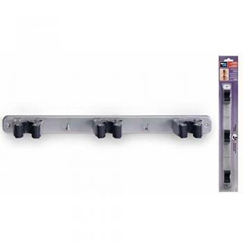 INOFIX - Sujeta Escobas Triple Cromo M. Inofix