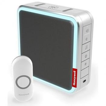 Honeywell DC917NG Wireless Doorbell with Melody Adjuster and Halo Light, Series 9