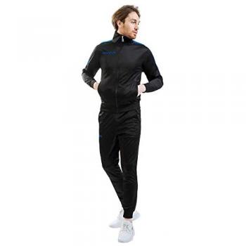 Givova Chándal Revolution Azul - Chándal de entrenamiento, material ligero y transpirable, diseño moderno, incluye chaqueta con cremallera y pantalones con cintura elástica