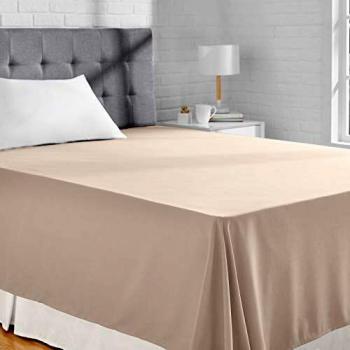 Amazon Basics - Hoja de Microfibra, 275 x 275 cm - Taupe