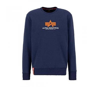 Alpha Industries Basic Rubber Sweatshirt Ultra Navy Men's XL