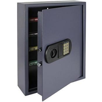 HMF 2100-07 Caja fuerte para llaves, 100 ganchos, cerradura electrónica, 55 x 40 x 12 cm, antracita