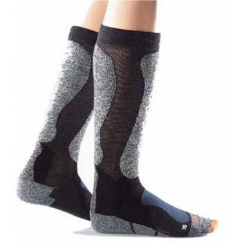 X-Bionic - Skiing Light Socks, Color Negro,Gris, Talla EU 42-44