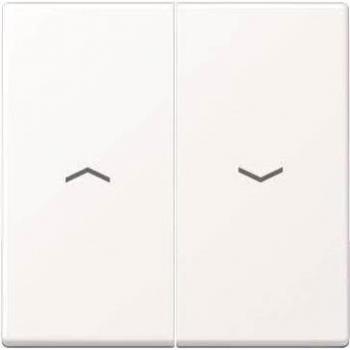 JUNG A-range Venetian Blind Switch Cover Plate - Matte Snow White (A595PWWM)