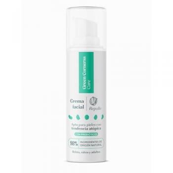 Crema Facial de Repollo Green Cornerss Care 50 ml - 98% Natural, con prebióticos y Pantenol, apta para pieles con tendencia atópica, perfecta para toda la familia y apta en menores