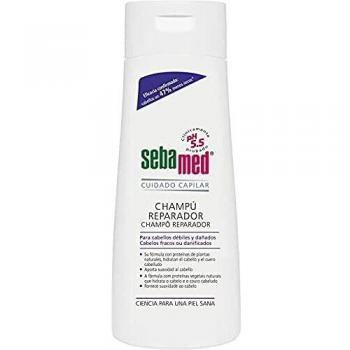 SEBAMED Champú Reparador Complejo Reparador Muy Eficaz Para Estabilizar La Estructura Del Cabello, Lavar Y Proteger El Cuero Cabelludo Y El Cabello, Blanco, Coco, 200 Mililitro