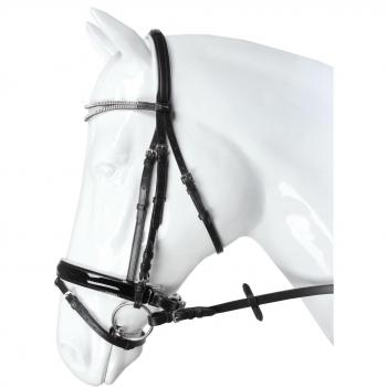 Horka Brida Cadans, negro/plata, doble