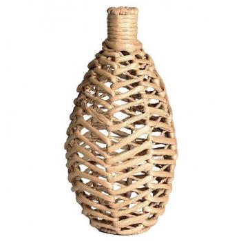 Botella de Fibra Natural Marrón 18x18x37cm