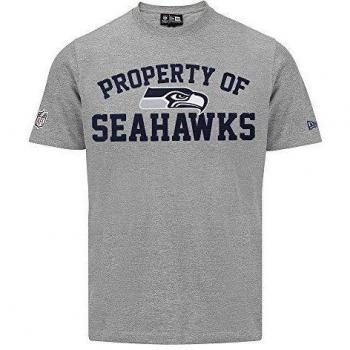 New Era Ne96445Fa16 Nfl Property Tee Seasea - Camiseta manga corta-Línea Seattle Seahawks para hombre, color gris, talla S