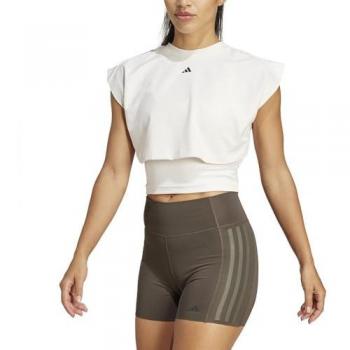 Adidas Power Boxy Camiseta Fitness Mujer Blanco XS