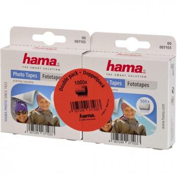 Hama Fototapas Adhesivos para Fotos, 1000 unidades, Color Transparente