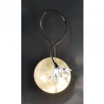 Aplique de pared Fiorella 1 luz transparente