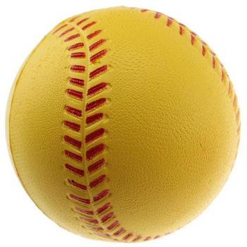 crestgolf 7 cm PU espuma pelotas de béisbol seguridad práctica pelotas 12 unidades, hombre mujer, amarillo