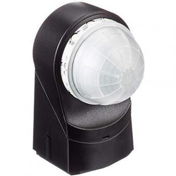 EsyLux RC 230i Black Motion Sensor 230° with Remote Control and IP54 Rating