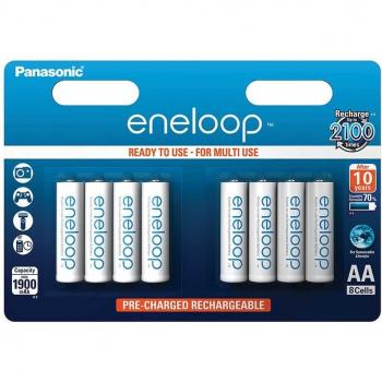 Panasonic Eneloop SY3052647 - Pack 8 pilas recargables, AA