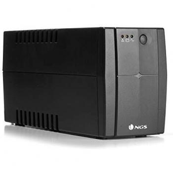 NGS FORTRESS1200V2 - Sistema de Alimentación Ininterrumpida SAI, Off Line UPS 800 VA, Tensión Constante de Salida 480W para 2 Enchufes Schuko