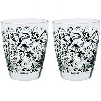Excelsa Domus Juego Vasos, Vidrio, 2 Piezas