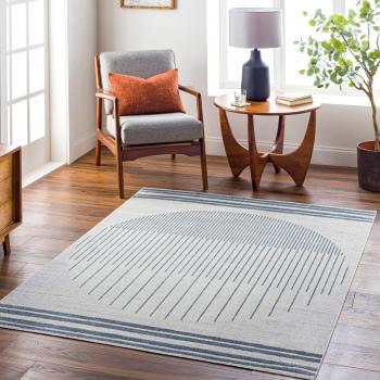 Surya Alfombra Escandinava Lavable Moderna Azul y Gris 200x275 cm