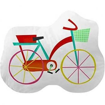 Pooch COJIN DE Forma Raindrops Bici, Algodón 100%, Multicolor, 45 x 55