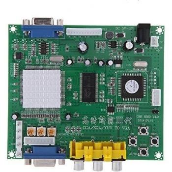 Andoer® Portátil GBS8200 Genuino Bajo Módulo de Relé de 5V Activo 1 Canal Junta CGA/EGA/YUV/RGB a VGA Arcade Game Video Converter para CRT Monitor LCD Monitor PDP Monitor
