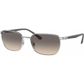 Ray-Ban RB3684 Col. 003/32 Unisex Geometric Silver Outdoor Wraparound Sunglasses Metal Peek Design Gray Size: 58 MM