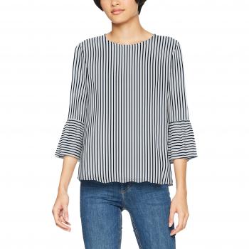 Vila Clothes Vilinetta 3/4 Sleeve Top, Camisa Manga Larga para Mujer, Azul