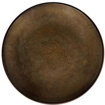Cofre de 6 Platos de Postre de Gres Bronce Medard de Noblat D21cm