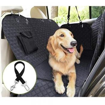 Pecute Cubierta de Asiento de Perro Impermeable de Coche para Mascotas - Manta el estilo Hamaca Dispositivo de Protección Antideslizante Protección de Mascotas Perros para Viajes