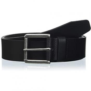 Boss Men's Leather Belt Joris - Black, 115 cm