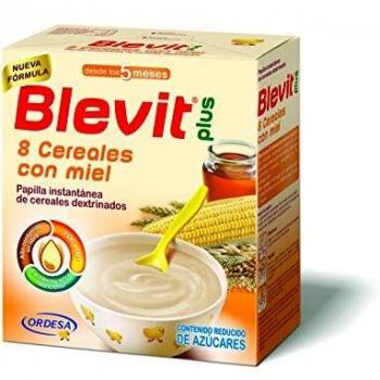 Blevit Plus 8 Cereales Miel Formato Ahorro - Papilla para Bebé con Harina de Avena y Harina de Trigo - Sin Azúcares Añadidos - Ayuda a regular el tránsito intestinal - Desde los 5 meses - 1000g