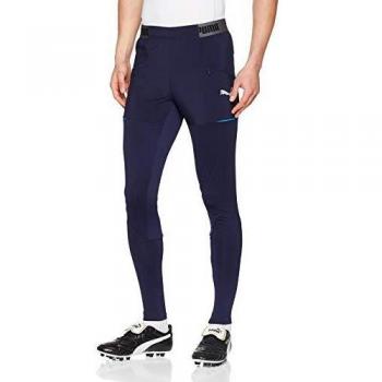 PUMA Olympique de Marseille Pro Pant with Zipped Pockets Pantalones, Hombre, Azul