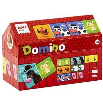 Apli kids- Granja Dominó, 28 Piezas, Multicolor