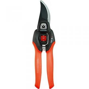 Corona BP 4214D Tijera de poda de una Mano ComfortGEL-FlexDIAL-para Cortes de Ramas hasta 19 mm de diámetro, Rojo y Negro