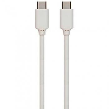 Cable USB-C a USB-C 0.7m - Carga rápida 3A y sincronización de datos - Blanco