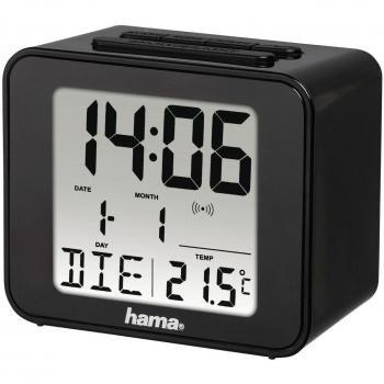Hama Cube Digital Alarm Clock Negro - Despertador