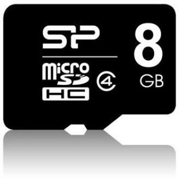 Silicon Power 8GB microSDHC 8GB MicroSDHC Class 4 Memoria Flash - Tarjeta de Memoria