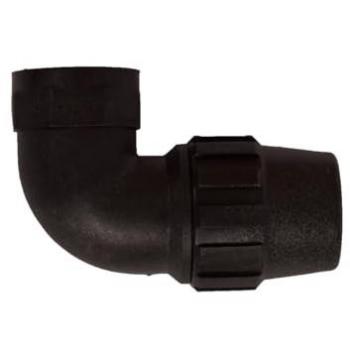 Codo Rosca Hembra de Polietileno para Riego por Goteo - 50mm x 1 1/2 (Pack 10 uds)