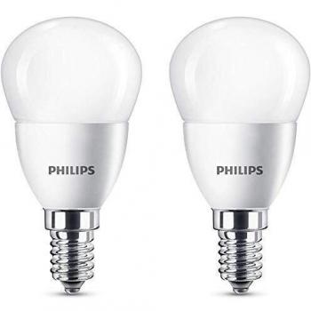 Philips 929001157860 - Pack de 2 Bombillas LED vela, casquillo E14, 40 W, no regulable