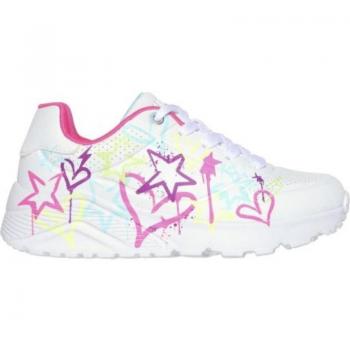 Skechers Uno Lite My Drip White Kids Sneakers